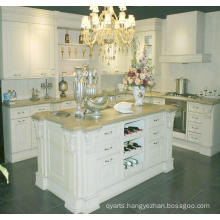 Solid Wood Kitchen Cabient in Moder Design (big island cabinet)